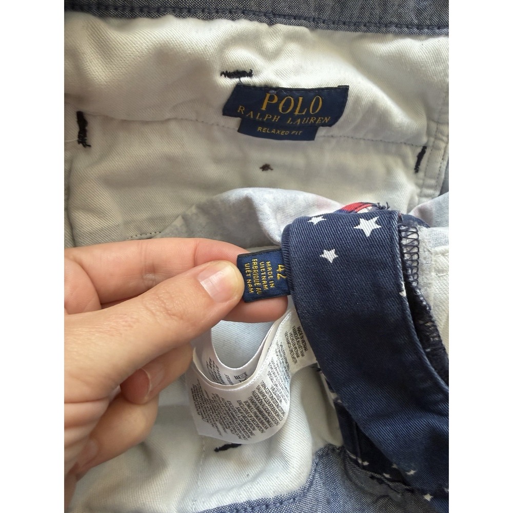 Polo Ralph Lauren Mens Shorts Sz 42 Patriotic American Flag 4th‎ of July Theme - Picture 5 of 5